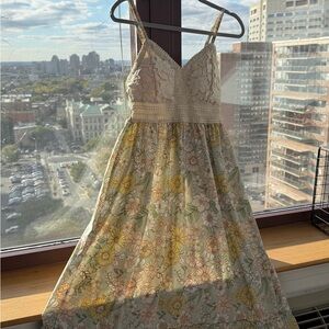 Chic Lace Floral Maxi Dress